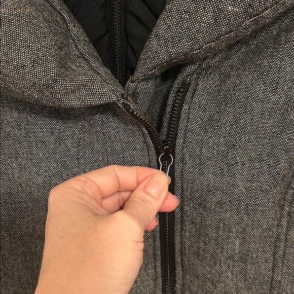 Soia & Kyo Wool & Down Charcoal Puffer Coat, size M - Picture 16 of 16